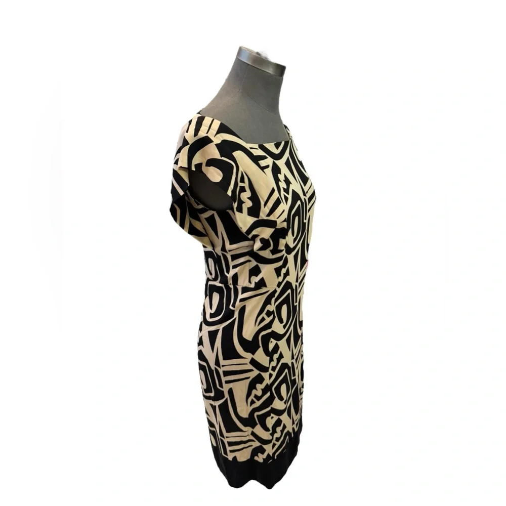 Diane von Furstenberg Samuella Dress ASO Kate Middleton, Silk Sheath, Size M DvF - Picture 3 of 15